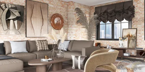 Wooden Living Room