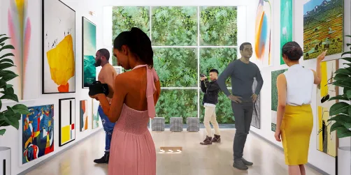 An art exhibition 