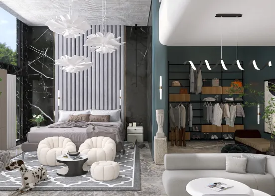 luxury designer apartment  Design Rendering