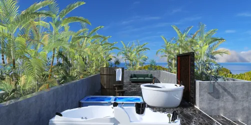 Easy pool outdoor bathroom 
