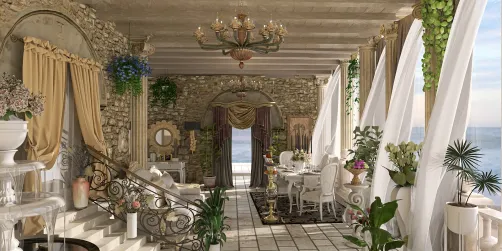 Giardino sul tetto tipico Italiano