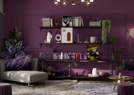 Shades of Purple  Design Rendering