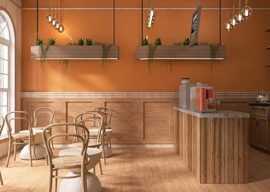 Mini Cafe 🤎🍂 Design Rendering