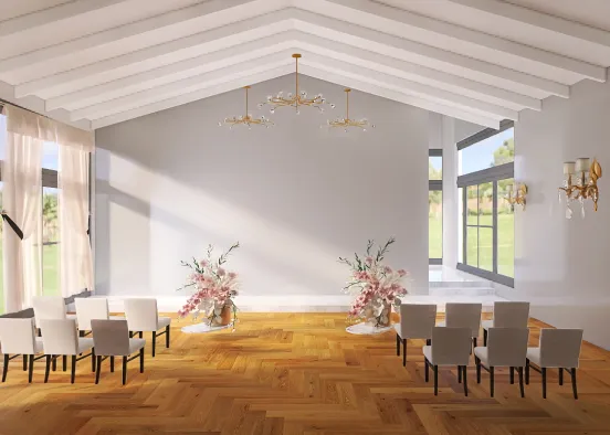 Small Indoor Wedding  Design Rendering