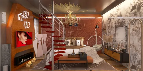 Warm DIOR Bedroom 