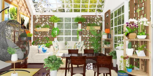 Flower garden living space 