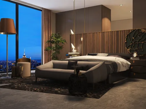 Cozy Night Bedroom