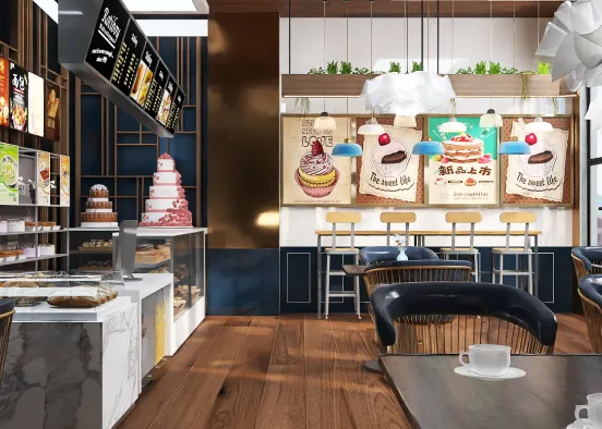 Bakery shop Design Rendering