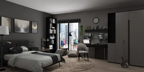 dark vibe room, book lover 