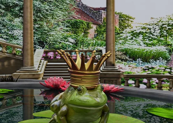 # THE FROG PRINCE 👑🐸- Grimms fairy tales  Renderização de Design