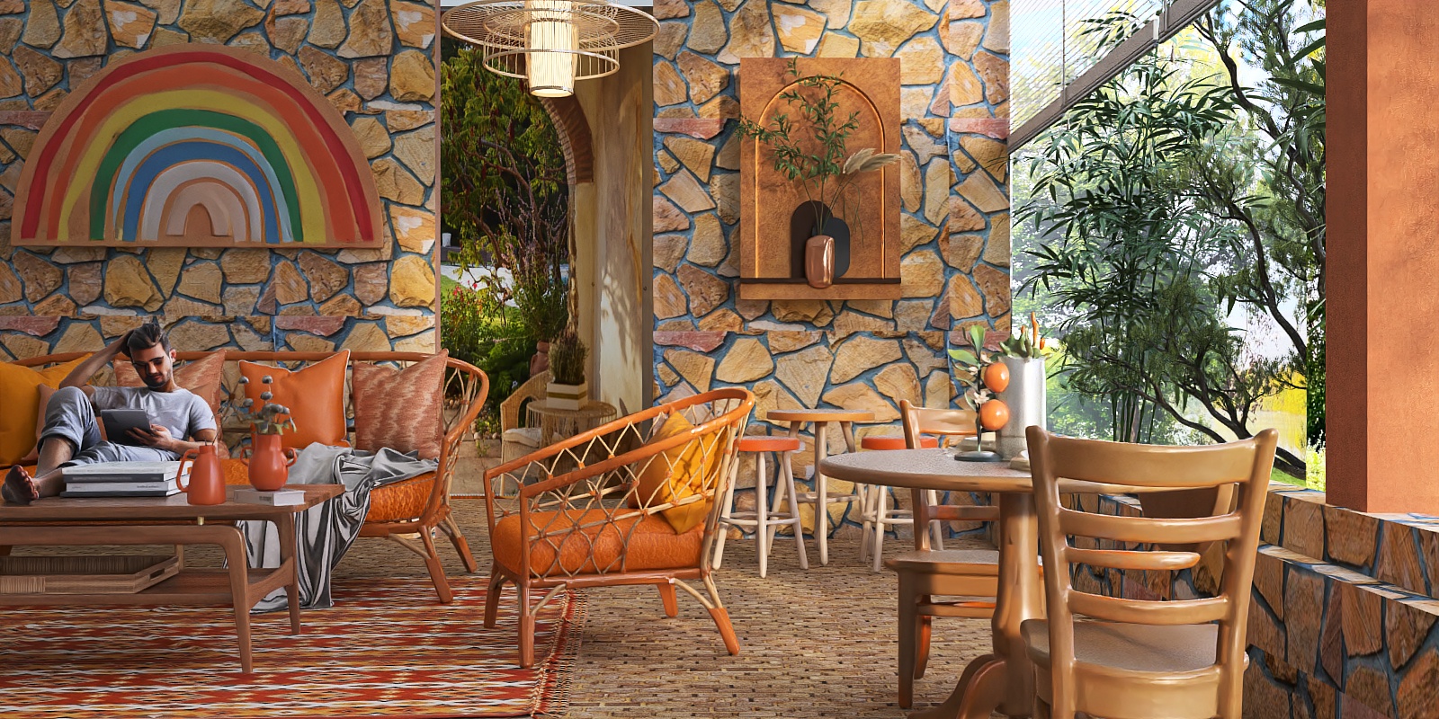 Warm Embrace of Orange Hues