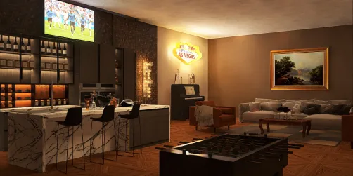 Basement bar