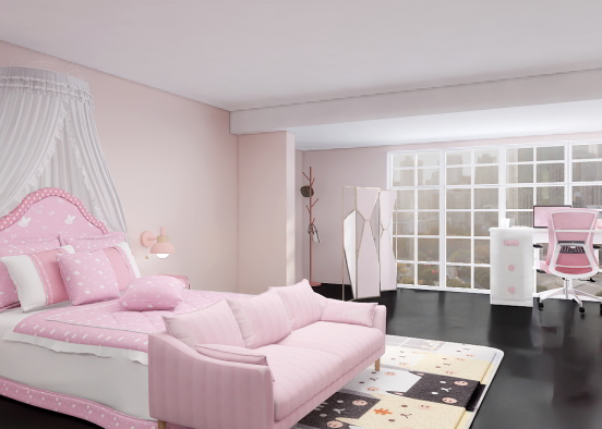 cozy pink Design Rendering