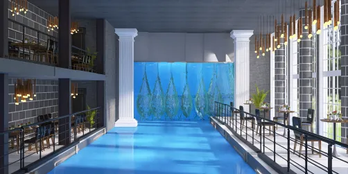 Outdoor/ indoor Restaurant W/ Waterfall✨