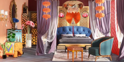 Colorful bedroom