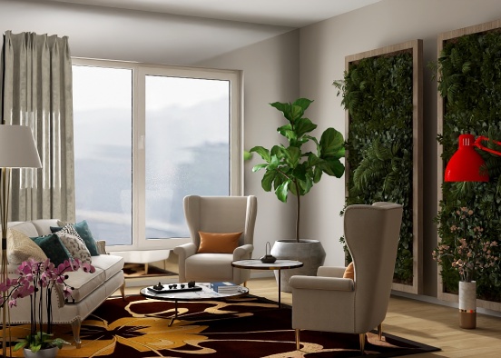 Room Full Of Plants And Flowers Design Rendering