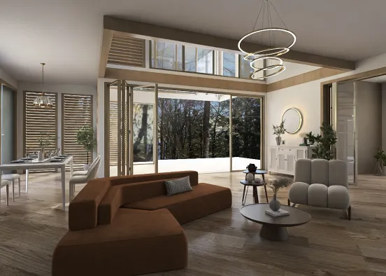 Summer living room  Design Rendering