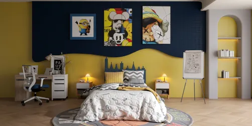 Détails de la chambre moderne