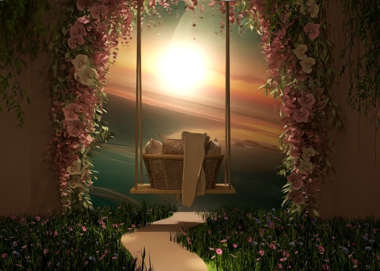 a flowery dreamscape  Design Rendering