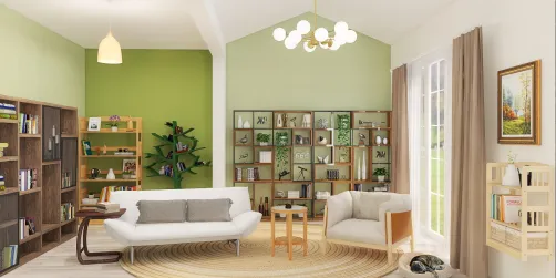 a cozy reading corner