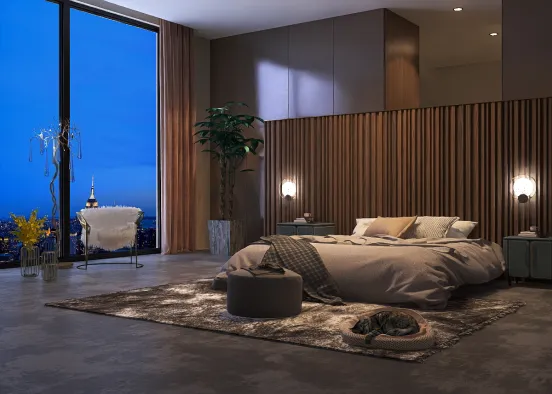 Bedroom To Chill Design Rendering