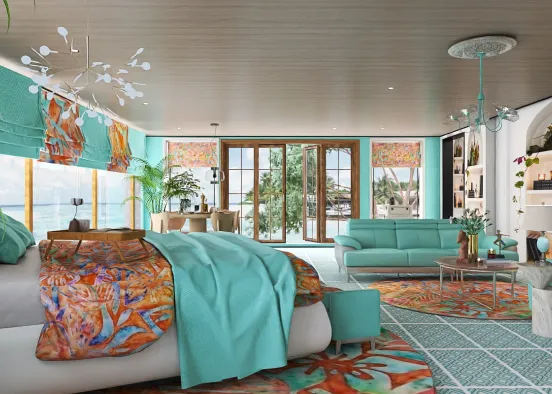 # Gleaming Tides Haven; 2/3 in G(uests) Renderização de Design