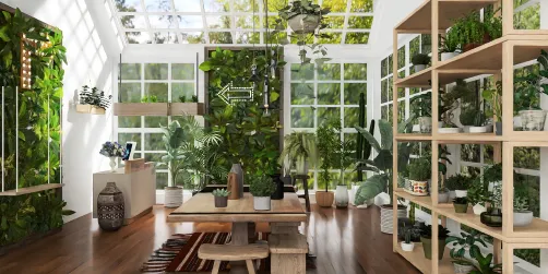 Happy house plants