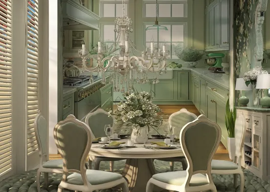 # Vintage Charm Haven Renderização de Design