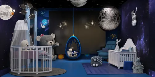 Baby bedroom on the moon🌑✨