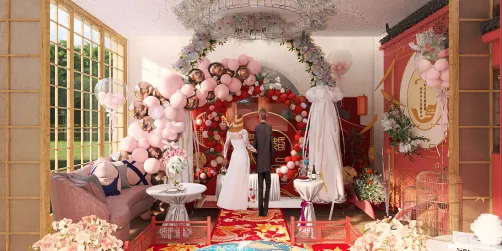 Asian wedding ceremony 