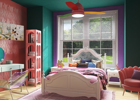 Cute kids room!! Design Rendering