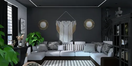 My black wall apartment in Style