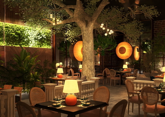 Party at Courtyard Restaurant 🎉 Design Rendering