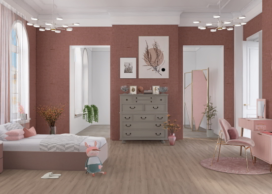 Pink bedroom 🌸 Design Rendering
