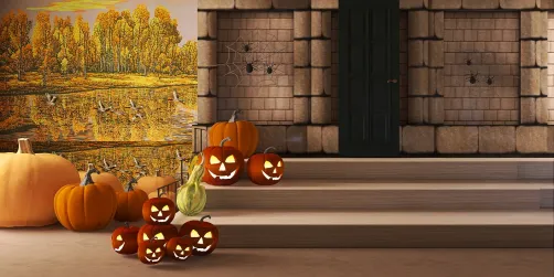 Front Step Halloween Decorations 
