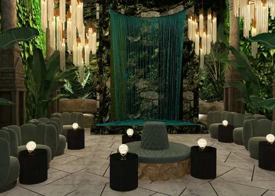 # Tropical Lounge Визуализация дизайна