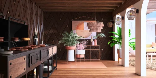 terraza balcón   para asaderos🍹🍜🥗