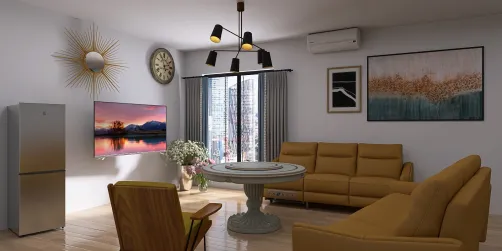 living room with dexterity 