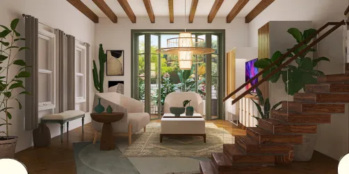 Gorgeous Green Vacation Home Family Room