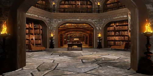 Средневековая библиотека