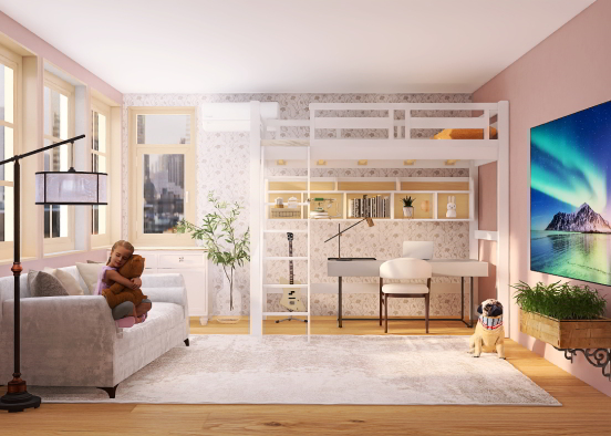 Room for young girl ❤️ Design Rendering