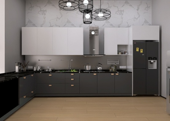 Low space for Kitchen?? Not to worry Design Rendering