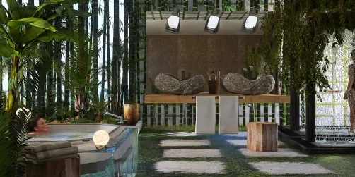 Outdoor bathroom