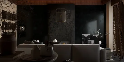 Modern living room design featuring stylish furniture arrangement with a focus on elegance and comfort, showcasing a cozy ambiance optimized through Homestyler's real-time 3D rendering feature.