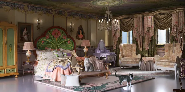 Art Nouveau Bedroom