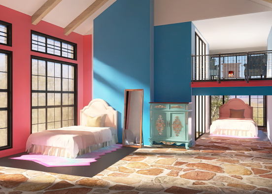 Madison and Chloe’s room Design Rendering