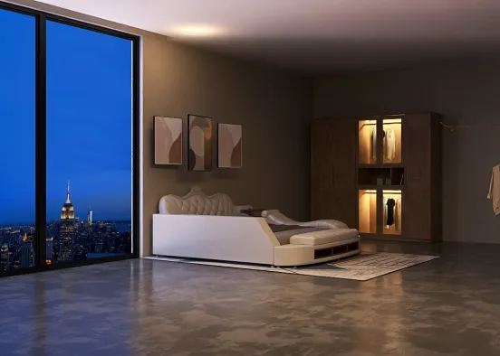 futuristic room  Design Rendering