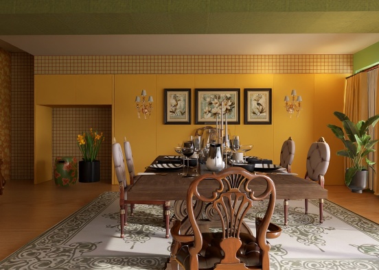 The Dining Room  Design Rendering