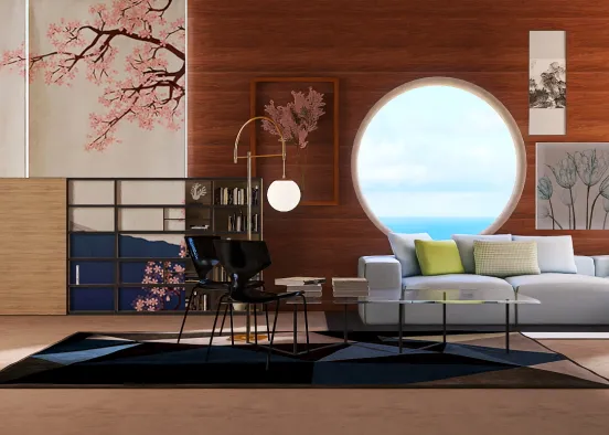 A room....I guess?Well a living room. Design Rendering