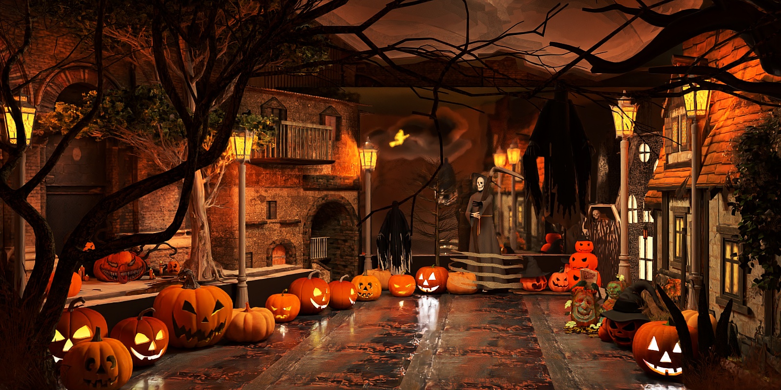 Spooky Halloween Town